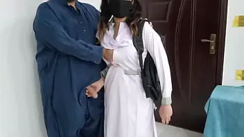 The Desi Pakistani schoolgirl gets brutally gang chudai by her depraved stepfather