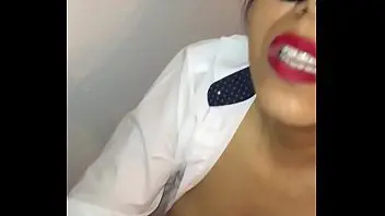 A horny Indian aunty gives a blowjob to her boyfriend with a cumshot