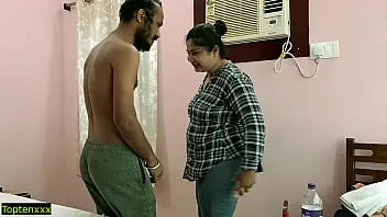 Aunty gets a sudden creampie during a steamy Bengali hotel tryst with dirty talk